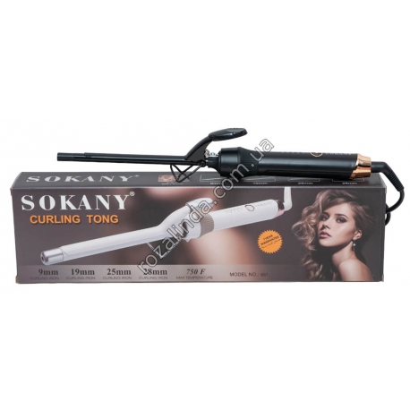 Е0016 Плойка для волос SOKANY 667, 37см, d-9мм, 50W, регул.темп.,43*12*5,5см,226гр