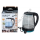 Е0020 Чайник электр. SOKANY SK-SН-1045, 2.0L, стекло+подсветка., 1500W, 19*19.5*23.5см, 882гр,