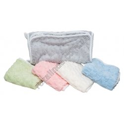 Т0059 Полотенце кухня бол. фибра 12/д 'Соты однотон' пухн., кант, петелька, 75*35см +/- 2см, Fu Tian 8418, T59, 94гр