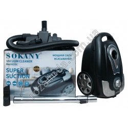 Е0003 Пылесос SOKANY SK 3386, мешок 3.5л, 3500W, железная труба, матовый (черный или белый), 4.9кг