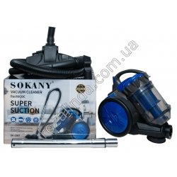 Е0004 Пылесос SOKANY SK 3387, колба 3.0л, 3000W, железная труба, 4.5кг