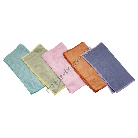 Т0157 Салфетка кухня 12/д фибра тонкая, оверлок 30*30см +/- 2см, T157, 17гр,