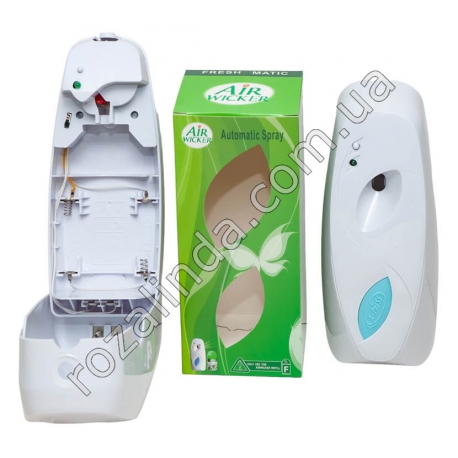 М0823 Освежитель воздуха автом. 'AIR wicker' fresh matic, пит. батарь АА 2шт, 21*9*8см,245гр