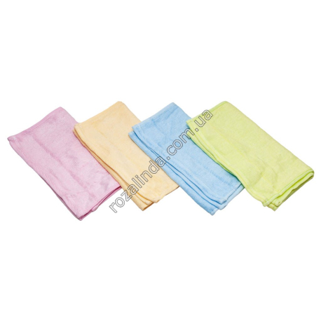 Т0141 Полотенце кухня махра 12/д еко бамбук 'Однотонное' 25*50см +/- 2см, Ruolantowel 1165, T141, 43гр,