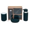 М0831 Набор д/ван.керам. 3пр Soft touch мрамор черный (мыльн 11.5*8.5*3см, ст.д/зуб.щеток 7.3*10.7см, дисп. 16см)18*19.7*7.7см, 