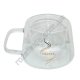 М0800 Чашка двойное стекло 1ШТ низкая Coffee 100мл, бел.короб, 8*7см, 121гр
