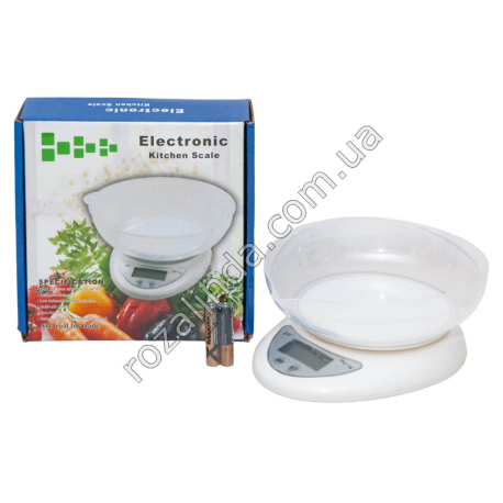 М0882 Весы кухонные электронные 5кг+прозрачная чаша 16*4см, треугольные, ВО5, 16.5*12.6см, 196гр