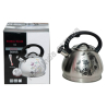 М0934 Чайник нерж. свисток 3л Розы/бабочки Golden Touch S18, 19*23см, 909гр