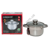 М0948 Кастрюля 1шт GUDENHOFF GH-0311,нерж.сталь,индук.дно 2.7л, 5 слой.дно/ручь металл 18см 982гр
