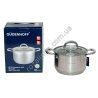 М0955 Кастрюля 1шт GUDENHOFF GH-1073,нерж.сталь,инд.дно 2.0л, 7слой.дно/руч дуга металл 18см 1117гр,