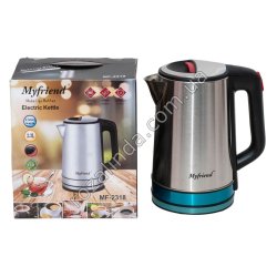 Е0039 Чайник электр. Myfriend MF-2318,2.3L корп.нерж.,1500W, 20*17*23см,700гр,