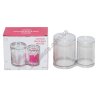 S0222 Органайзер акриловый для ушн.палочек и ватн.дисков'Cotton bud & ball holder' JN-114, 8*15*11см, 170гр