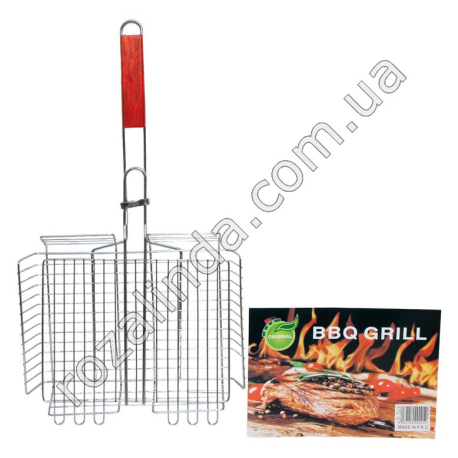 М0933 Решетка-гриль BBQ GRILL средняя, 27/59.5*33*6см, 800гр