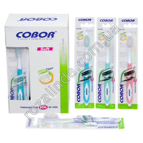 М0761 Зубная щетка 1 шт Cobor с микр.щетиной, 626, 12/д