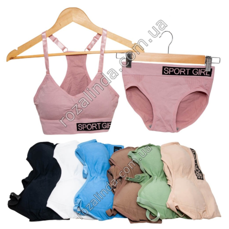 Т0474 Топ+трусы женские Sport Girl, 12/доза 'Dingdongyipa', T0474, Size Free, 30см, 107гр