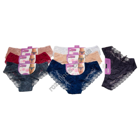 Т0483 Трусы женские кружево Бикини +гипюр полностью 12/д Size M-XL, Lian Meng Ni Invisi, K889, 20гр
