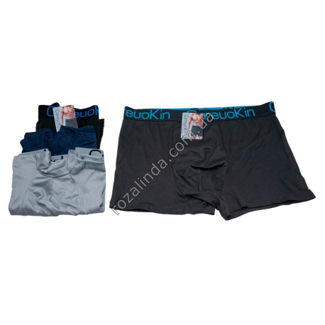 Т0506 Трусы мужские Боксеры семейные 'Однотонные' баталы CareuoKin 12/д, Size 4ХL-6XL, А1368, 70гр,