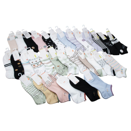 Т0394 Носки женские хлопок 10/д короткие/суп. короткие KAI SEN/JINOILI/MING HAI/Yuchun/JINDILIMP/YC Ассорти 22-25см(36-41р), 20г