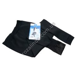 Т0405 Лосины женские с мехом 'Fashion' два шва, L-4XL, синяя этикетка