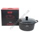 М0896 Казан круглый CHIC CHEF 32см h-14см, Грани СС3120, черн. с бело-красн. крапин, не сод.PFOA, 2800гр
