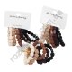 М0999 Резинки д/волос 5ШТ Бусинки 12/д тканевые Fashion Jevelry, 5.5см, 12гр