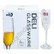 S0161 Бокалы набор 6 ШТ выс, шамп. Тюльпан, 190мл, 'Deli Glassware', EL3796, 5*22.2см, 189гр, 6шт/уп, 8уп/ящ