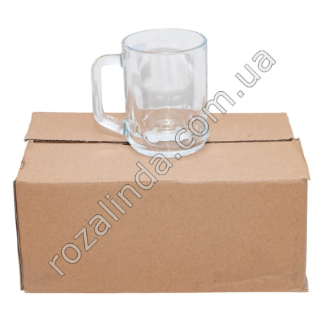 S0176 Чашка стекло 1ШТ, прозрачная рис., капля, 280мл, 'Deli Glass', ZB12-150, 7.4*9.5см, 319гр, 6шт/уп, 12 уп/ящ