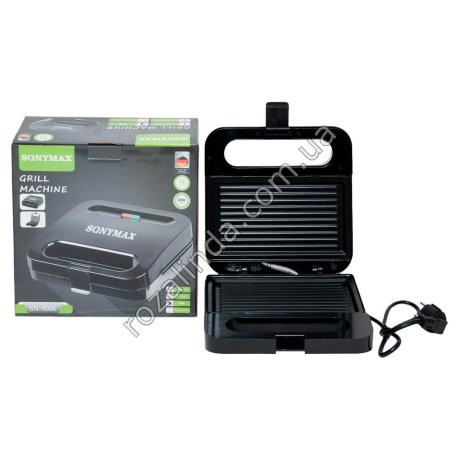 Е0079 Гриль сэндвич SQNYMAX SN-9006, 2000W пластиковый корпус, прямоугольн.бутербр,12*22*7.5см,1120г