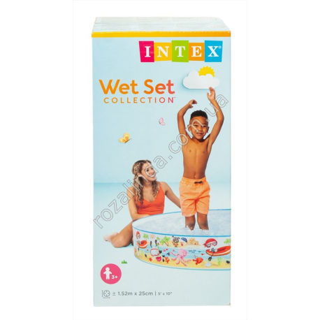 S0652 Бассейн детский INTEX каркасный, винил, 152*25см, 1380гр, 56451NP