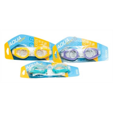 S0659 Очки д/плав. INTEX Aqua flow детские, 55602, 16*4.5см 56гр