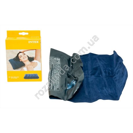 S0660 Подушка INTEX 43*28*9см надувная Велюровая, 68672, 150гр
