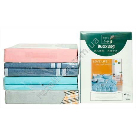 Т0241 Постельное белье фланель 1.5 ка 'Buoxiong' Soft цветное 4pcs: 150*200cм/200*230см/46*70см(2шт), 1.875кг