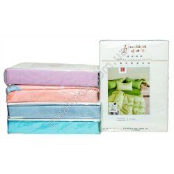 Т0243 Постельное белье фланель Семья 'Fashion' Однотонная+цветная 5pcs: 150*200cм(2шт)/200*230см/48*74см(2шт), 2.67кг
