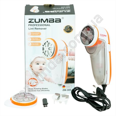 Е0053 Машинка для удаления катышек ZUMBA ZM-305, сетевая, 5W, дополн.ножи, 3 режима стрижки, 200гр