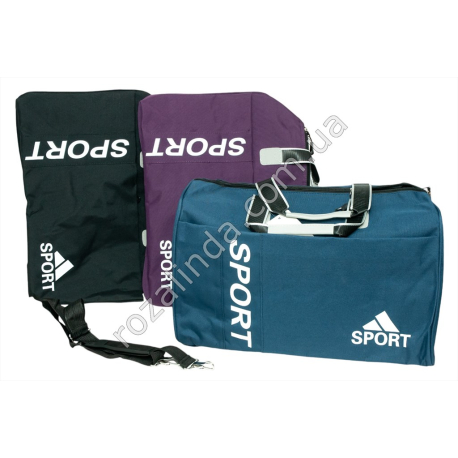 S0271 Сумка спорт/дорожная Sport, Oksford, ремень, ножки, прямоугольная, 1 карм, №2100, 48*19*30см, 670гр