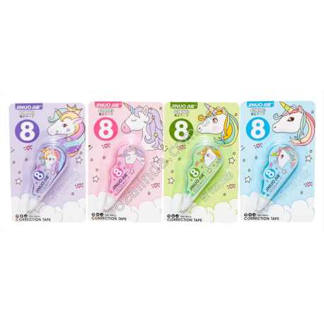 S0541 Корректор ленточный 48/д 'JINUO' 8м Единорог My unicorn, №9258