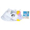 S0594 Круг д/плав. надувной d-90см Swim ring, с фигуркой ЕДИНОРОГ, d-90см,412гр