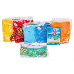 S0602 Круг д/плав. надувной Лодочка с ножками d-60см Swim ring, 'Summer Time', РЫБКИ, ручка, 60*46см, 126гр