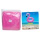 S0628 Круг д/плав.надувной d-120см Swim ring, с фигуркой Розовый фламинго, большой, d-120см,639гр