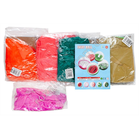 S0630 Мяч пляжный Fruit Ball d-32см, Фрукты Половинка, 32см, 75гр