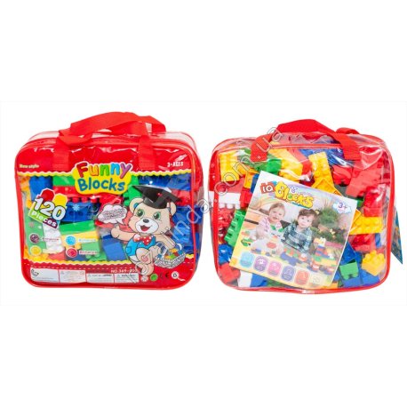 S0741 Конструктор 'Funny Blocks' 120дет, №369-030, 22*18*6.5см, 323гр