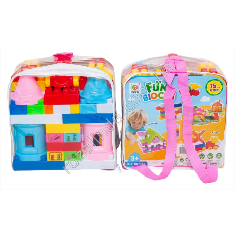 S0742 Конструктор 'Fun Blocks' 75дет, №1188-85, 21*21*11см, 508гр