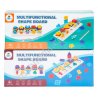S0746 Игра логическая деревянная (сортер) 'Multifunctional Shape board', геометрия+рыбалка/цифры, 31*13*5см, 588гр