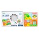 S0751 Игра логическая деревянная, конструктор цветной 'Scenes building blocks' 16дет, 17.5*17.5*3.5см, 722гр,