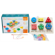 S0757 Игра логическая деревянная (сортер) 'Preschool Puzzle Game' 2в1, рыбалка+6фигур, 24*17*6см, 556гр,