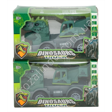S0766 Машинка 'Dinosaurs truck' кран 15.5см, пластик, инерция, 17.5*9.5*7см, 116гр
