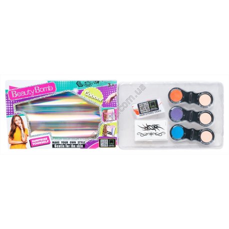 S0772 Косметика Мастер маникюра 'Beauty bomb' TATTOOS, татушки, тени, в кор-ке, 777-17, 33*20.5*4см, 200гр