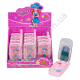 S0761 Косметика Телефон 12/д Beauty Make up 'DIY', помада, тени 3шт, кисточка, 5*10*2.6см, 41гр