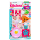 S0782 Кухня 'Kitchen', 9 предм., плита, посуда, приборы, QX 717, Toys, 'funny cooking' блистер, 31*38*4см, 275гр.
