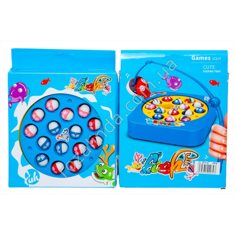 S0805 Рыбалка дет.игра 'FISH', 15 рыб +2 удочки, 17*18.5*4см, 228гр